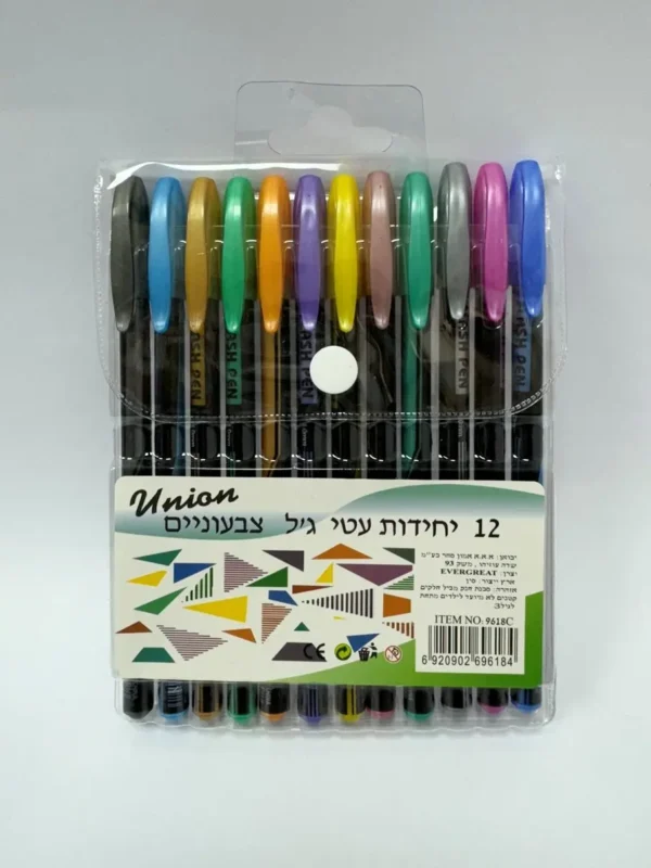עטים מטאליים 1/12 בנרתיק