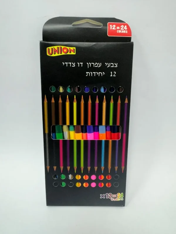 עפרון צבעוני 1/12 דו"צ 24 גוונים