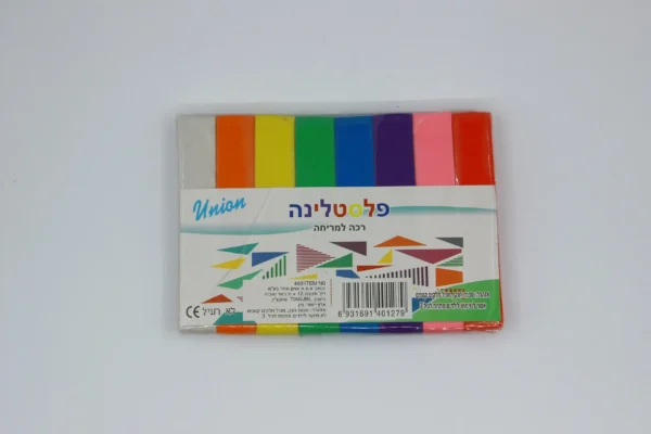 פלסטלינה 1/8 צבעים 400 גרם