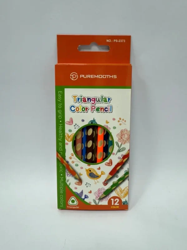 עפרון צבעוני 1/12 אורטופדי חיתוכים איכותי