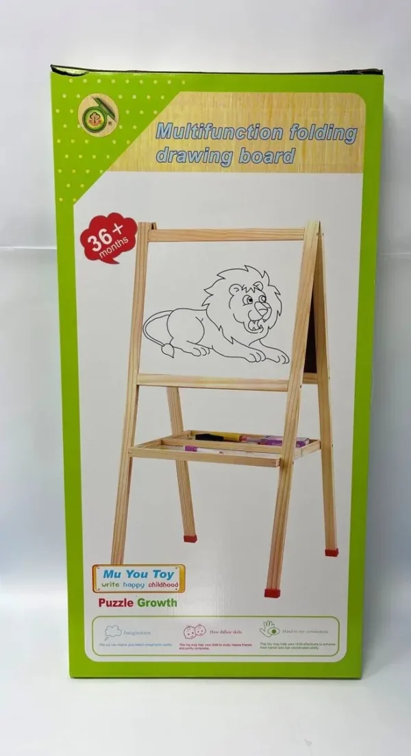 לוח מחיק מגנטי + גיר ענק 80 ס"מ 12