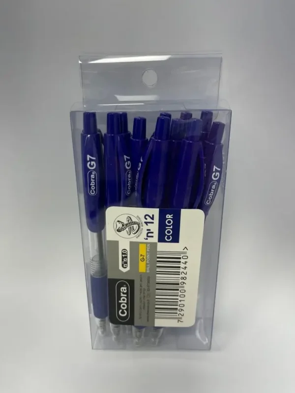 עט לחצן 1.0 מ"מ 12יחידות בקופסא