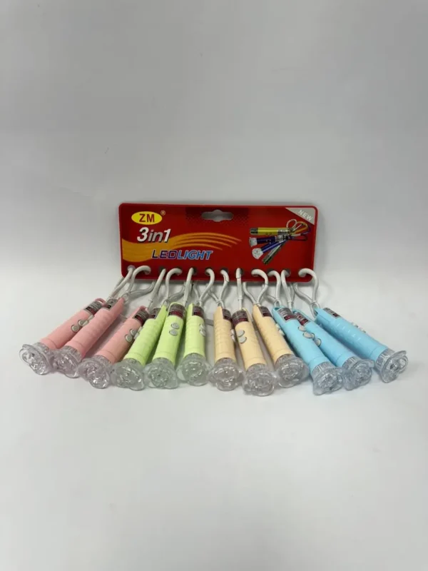 מחזיק לייזר + פנס לד