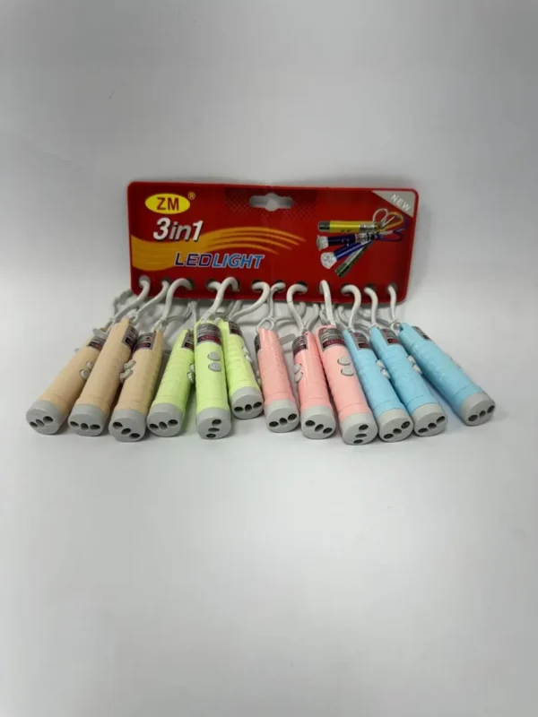 מחזיק לייזר + פנס לד