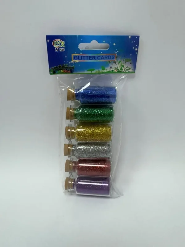 בקבוקי נצנצים 6 יחידות