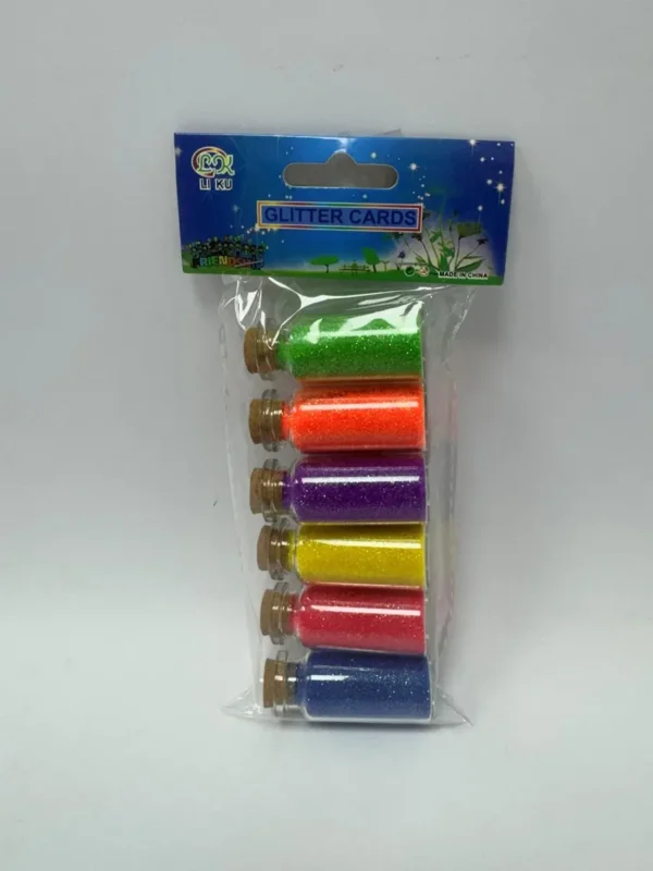 בקבוקי נצנצים זוהרים 6 יחידות