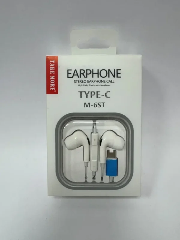 אוזניות סיליקון TYPEC + דיבורית