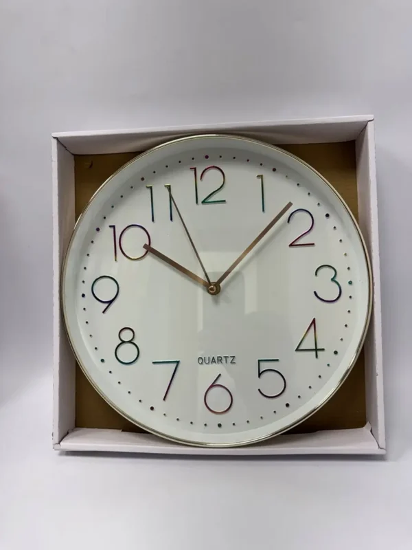 שעון קיר עגול מהודר 29 ס"מ