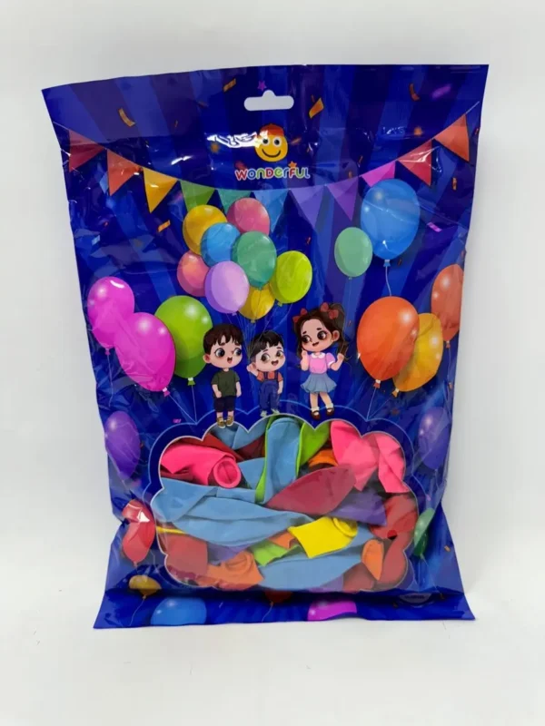 בלון 100 במארז מעורב צבעים