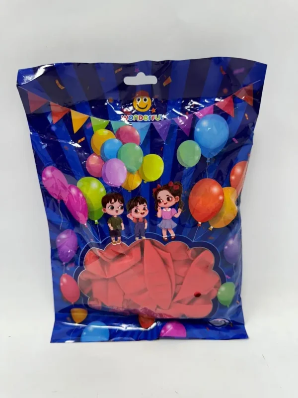 בלון 50 במארז צבע אדום