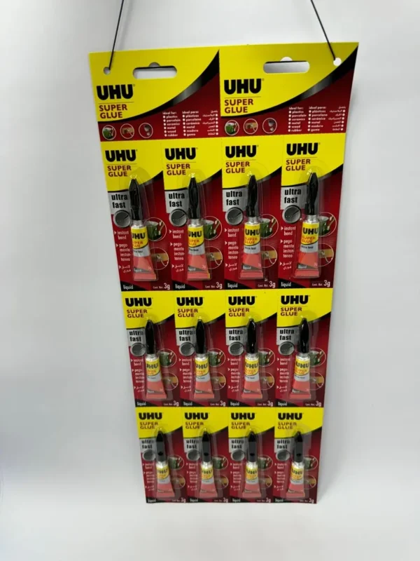 דבק מהיר איכותי 3 גרם UHU