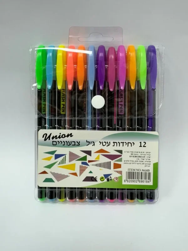 עטים זוהרים 1/12 בנרתיק