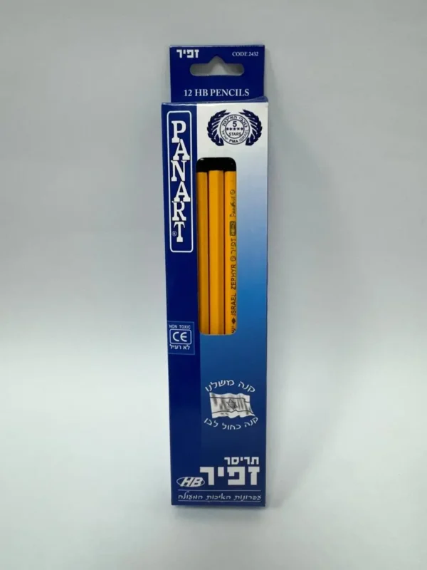 עפרון HB זפיר+מחק 1/12