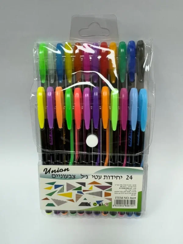 עטים צבעוניים 1/24בנרתיק